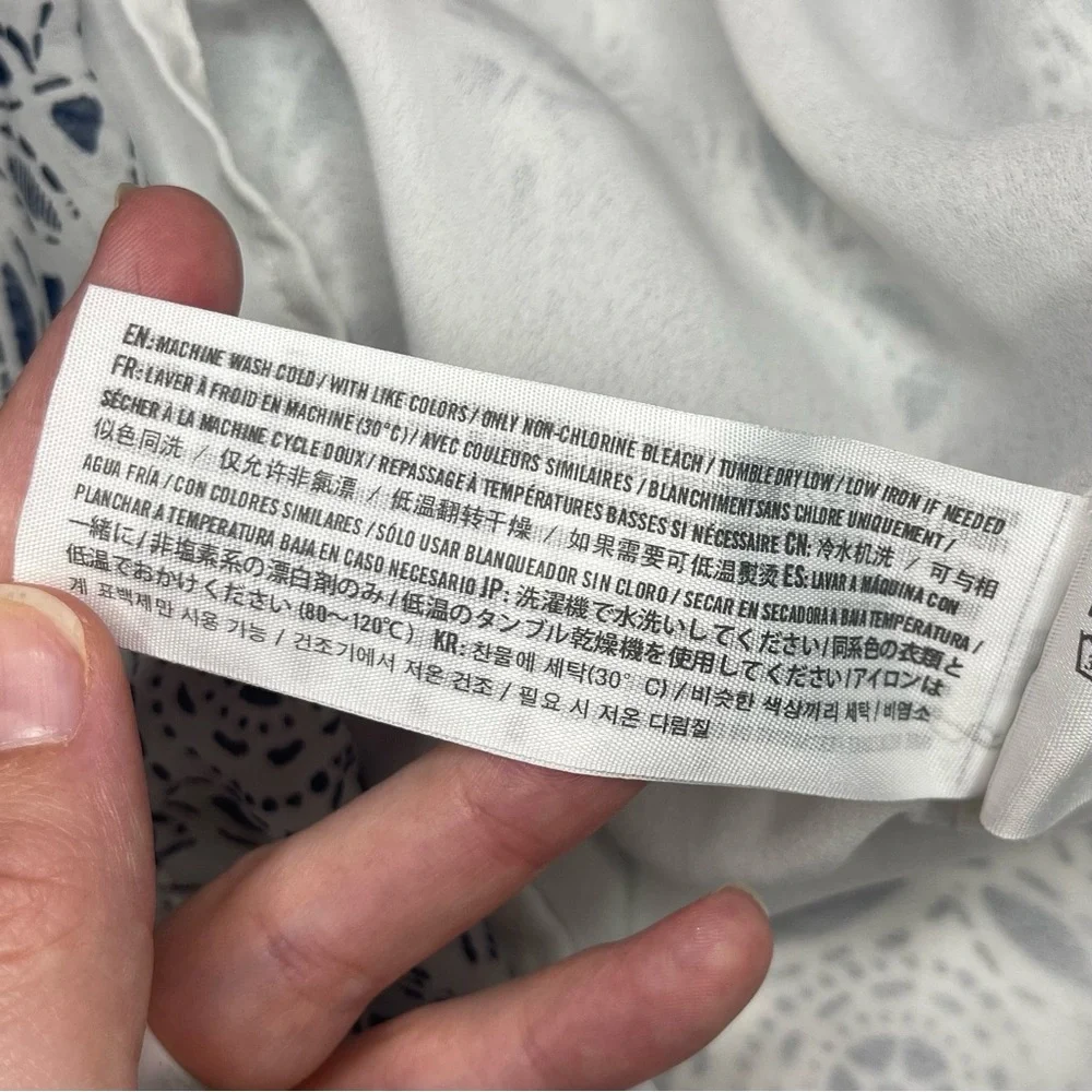 Abercrombie & Fitch Patterned Cold Shoulder Top - Picture 6 of 6